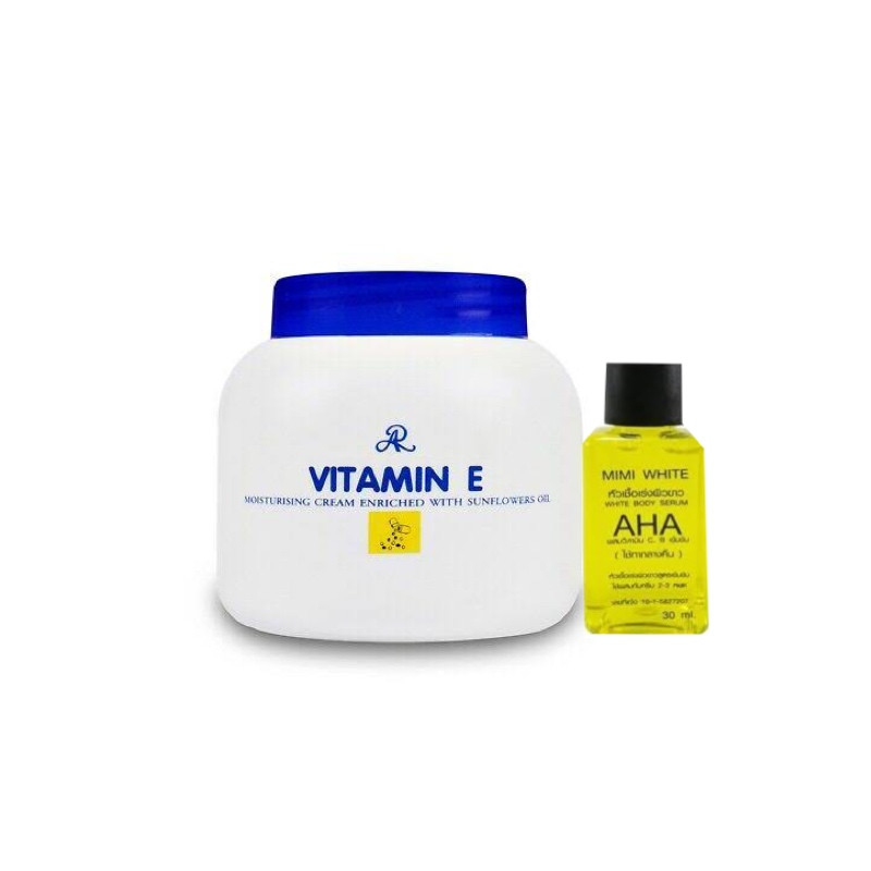 ARON Vitamin E CREAM & MINI WHITE  AHA