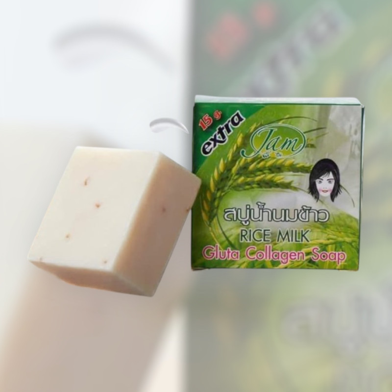 JAM RICE MILK GLUTA Collagen Soap